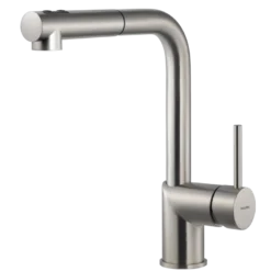Houzer Vitale Pull Out Kitchen Faucet Brushed Nickel, VITPO-664-BN