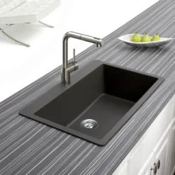 Houzer Vitale Pull Out Kitchen Faucet Brushed Nickel, VITPO-664-BN