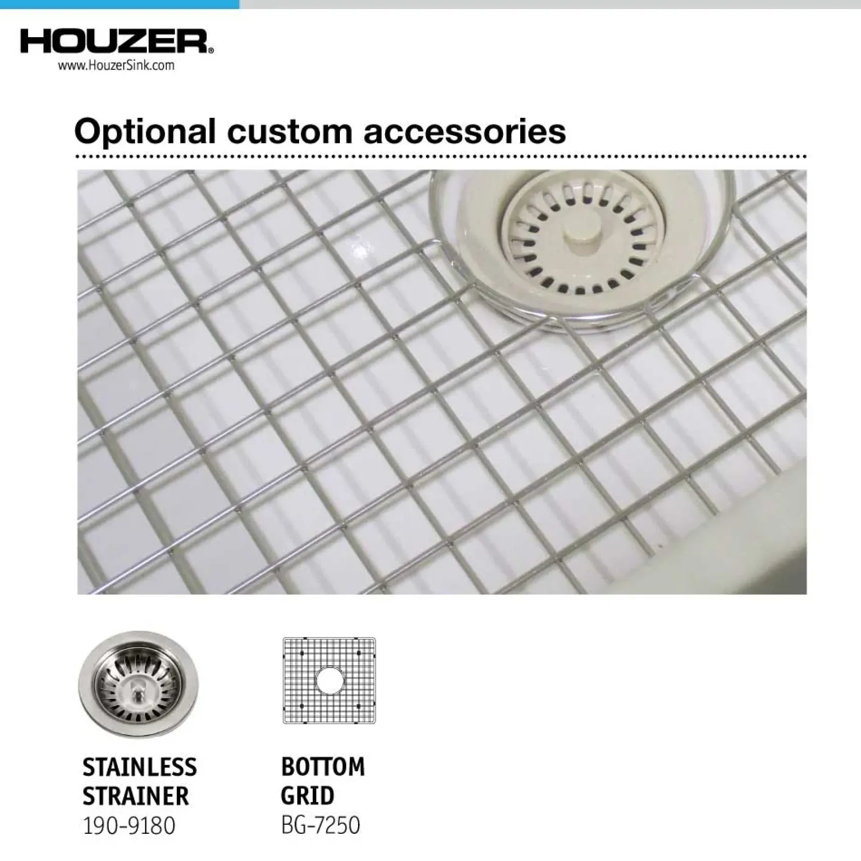 Houzer 33" Fireclay 50/50 Double Bowl Farmhouse Kitchen Sink, Biscuit, Platus Series, PTD-4400 BQ