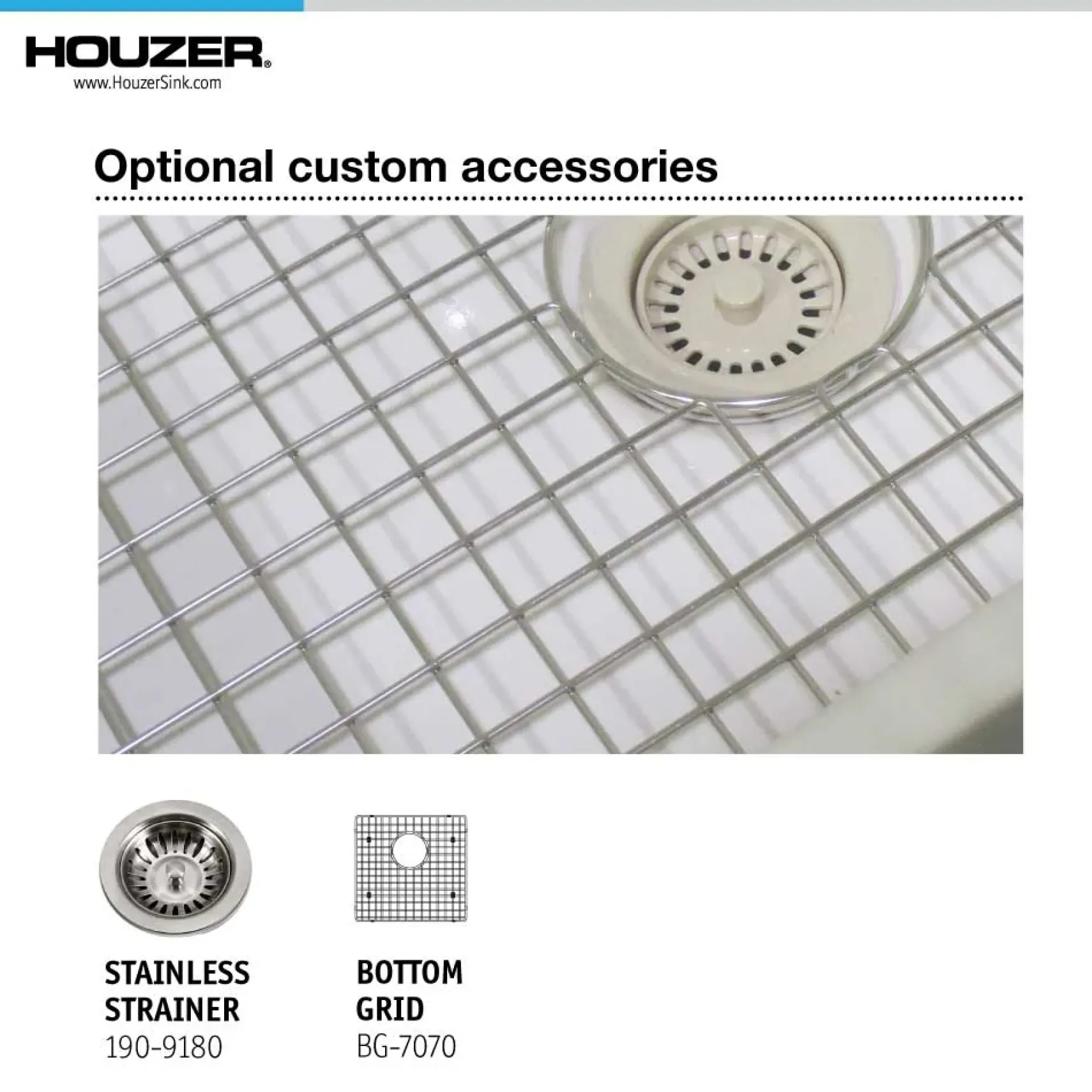 Houzer 19" Fireclay Undermount Bar Sink, Biscuit, Platus Series, PTB-1919 BQ