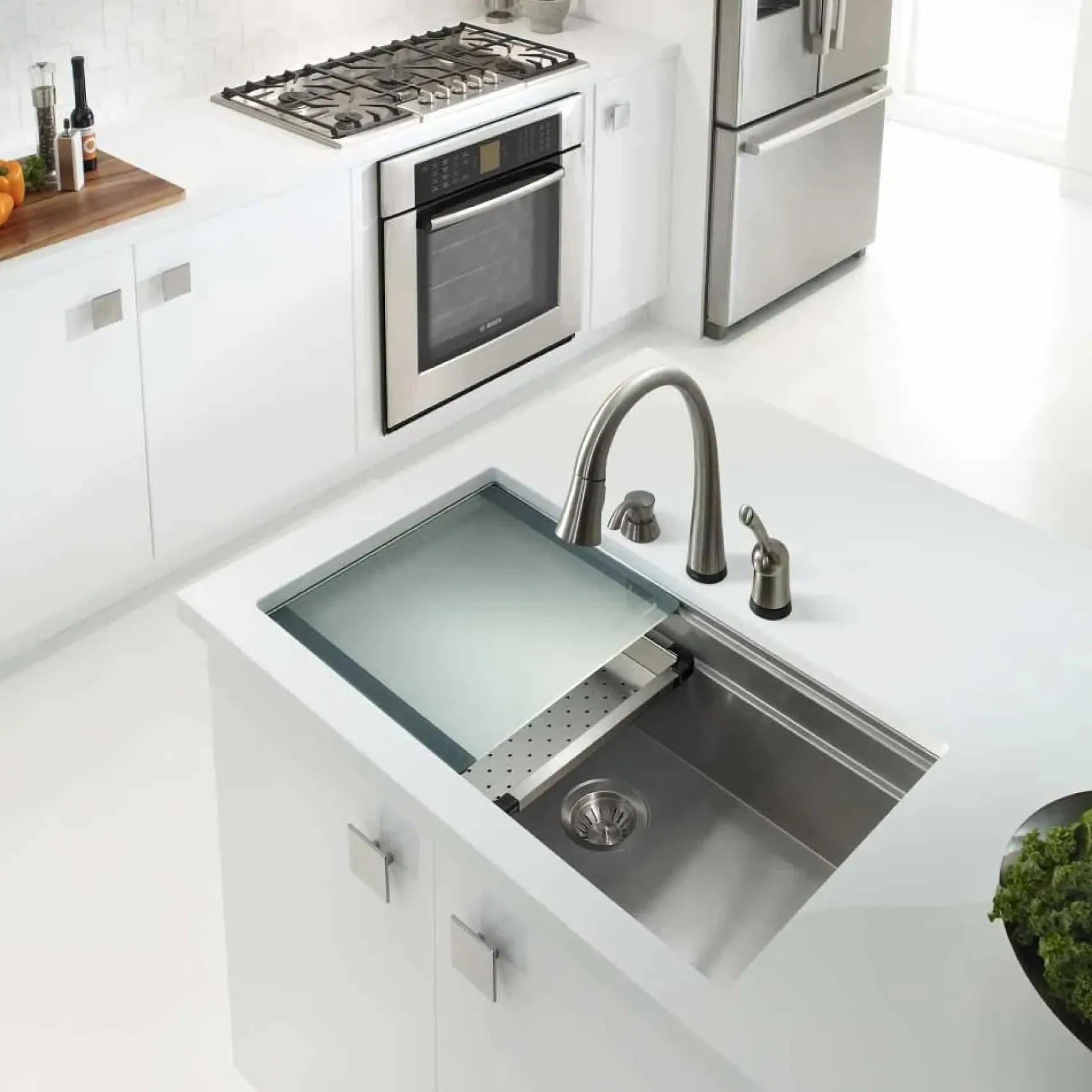 Houzer Novus 32" Stainless Steel Undermount Kitchen Sink, 18 Gauge, NVS-5200