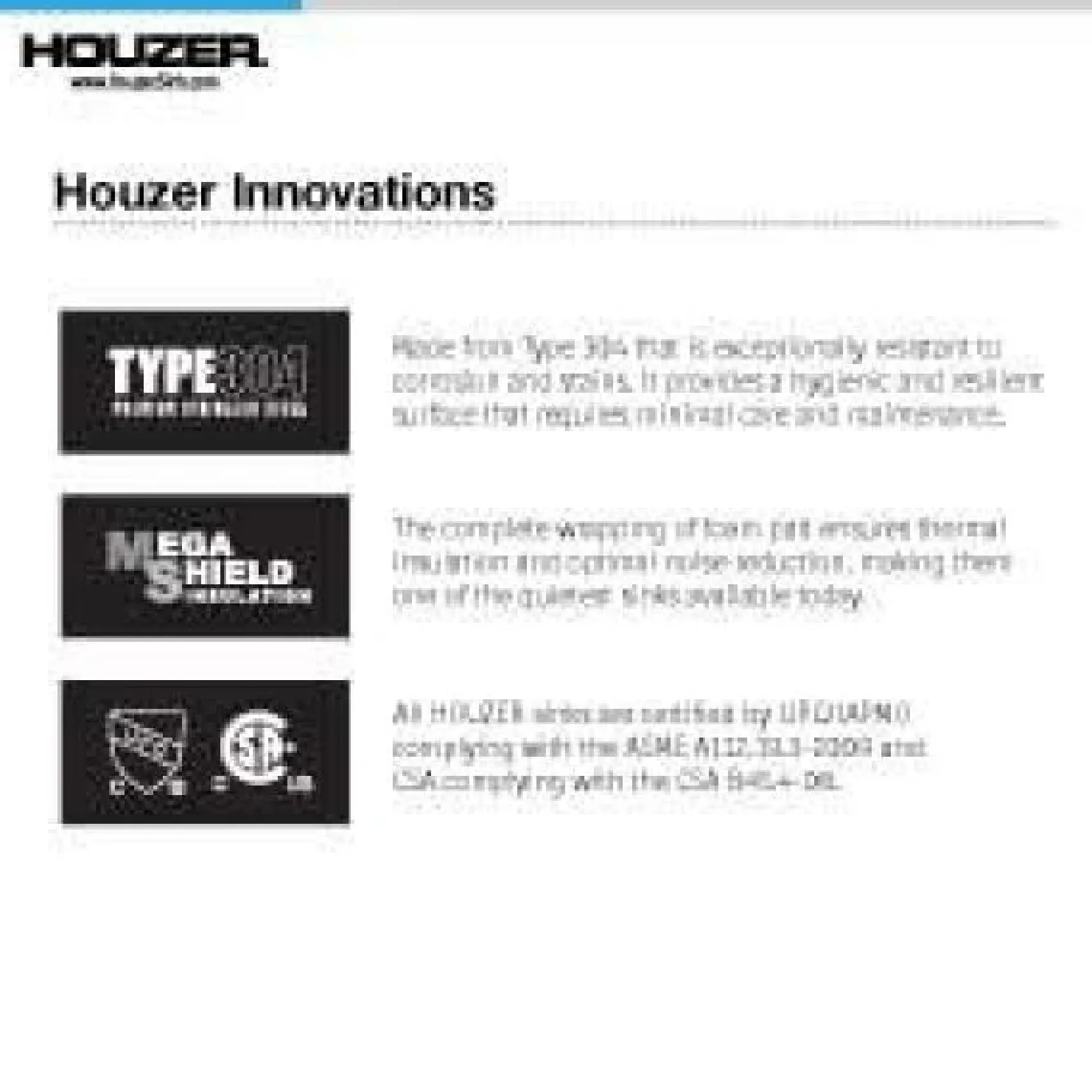 Houzer Novus 45" Workstation Kitchen Sink, 18 Gauge Stainless Steel, NVS-6500