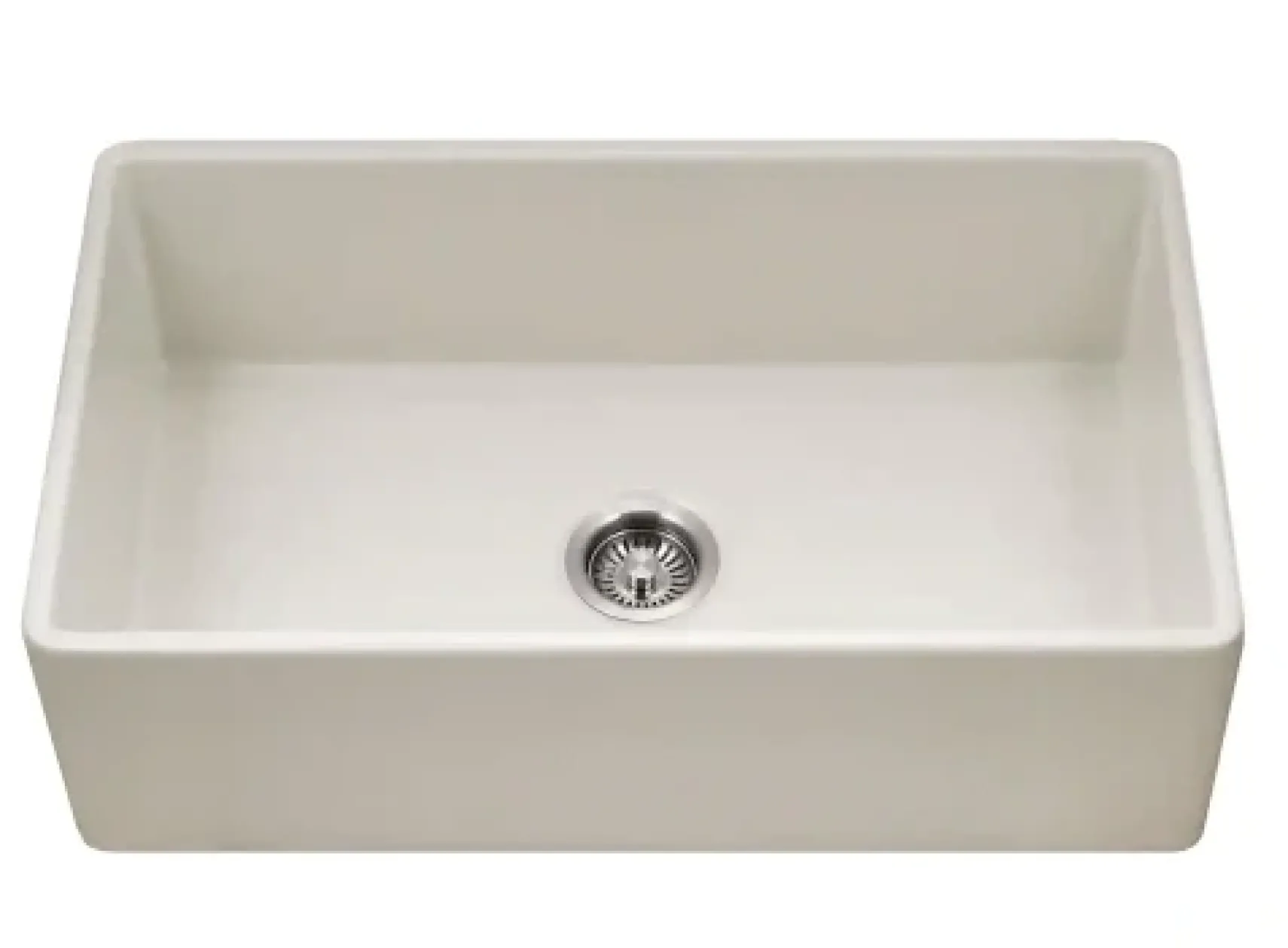 Houzer Platus 33" Fireclay Farmhouse Sink, Biscuit, PTG-4318 BQ