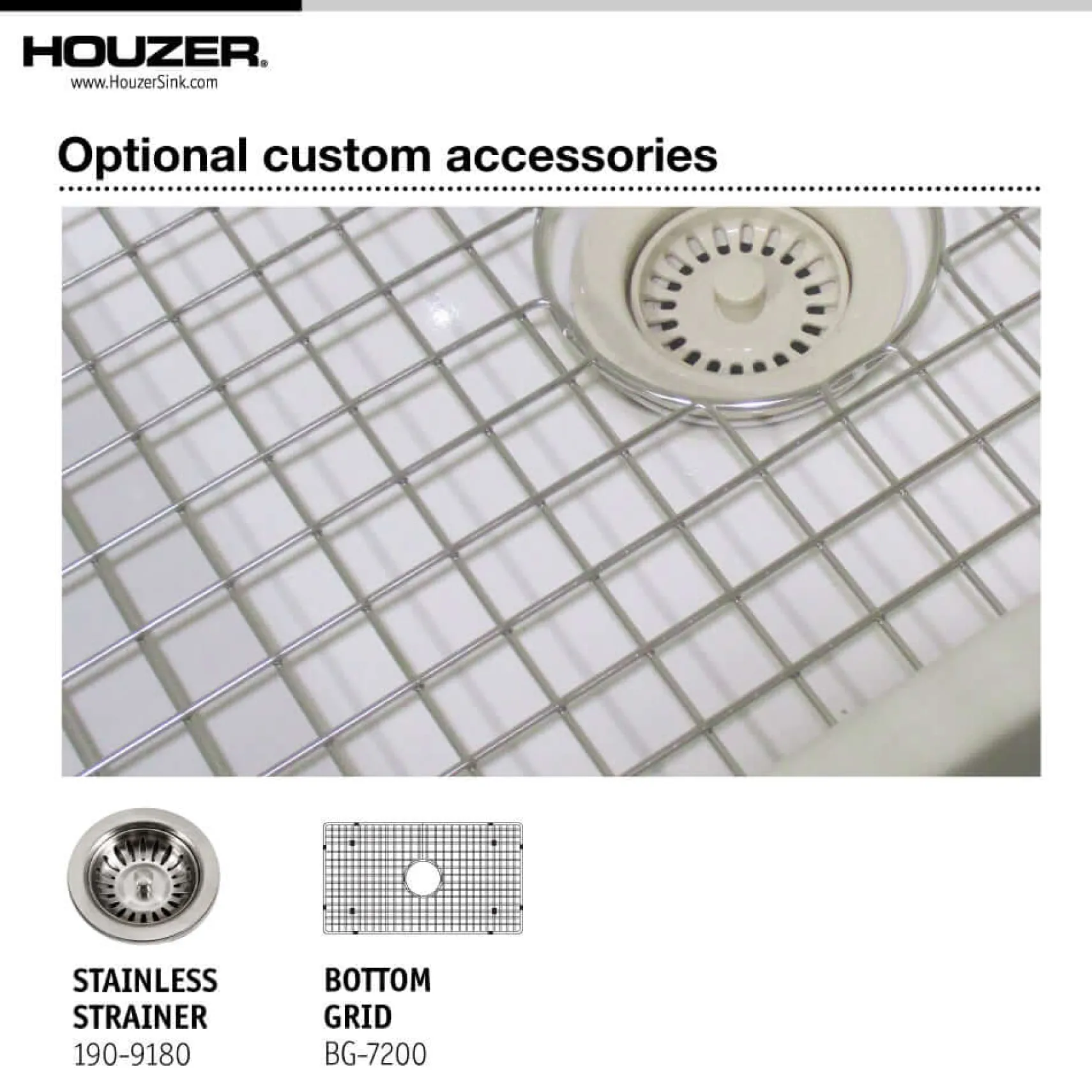 Houzer Platus 33" White Farmhouse Apron Front Fireclay Kitchen Sink, PTG-4300 WH