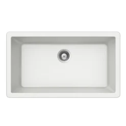 Houzer Quartztone 33 inch Cloud Granite Composite Undermount Single Bowl Kitchen Sink - V-300U CLOUD