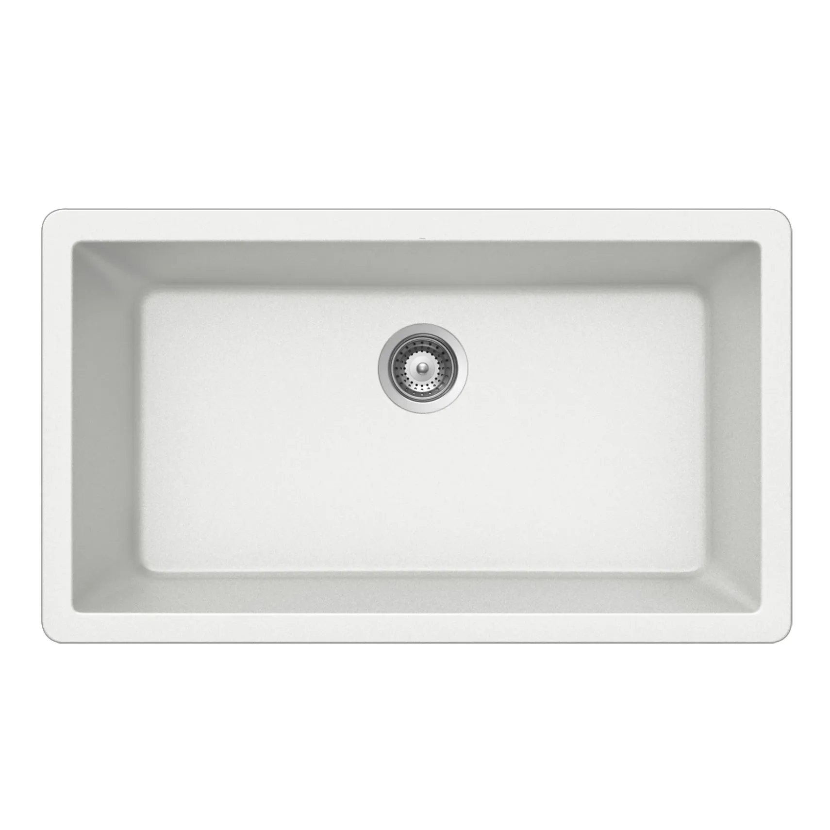 Houzer Quartztone 33 inch Cloud Granite Composite Undermount Single Bowl Kitchen Sink - V-300U CLOUD