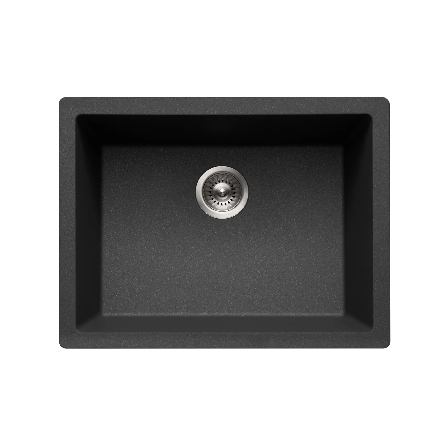Houzer Quartztone 24 inch Midnite Granite Composite Undermount Single Bowl Kitchen Sink - G-300U MIDNITE