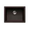 Houzer Quartztone 24 inch Mocha Granite Composite Undermount Single Bowl Kitchen Sink - G-300U MOCHA