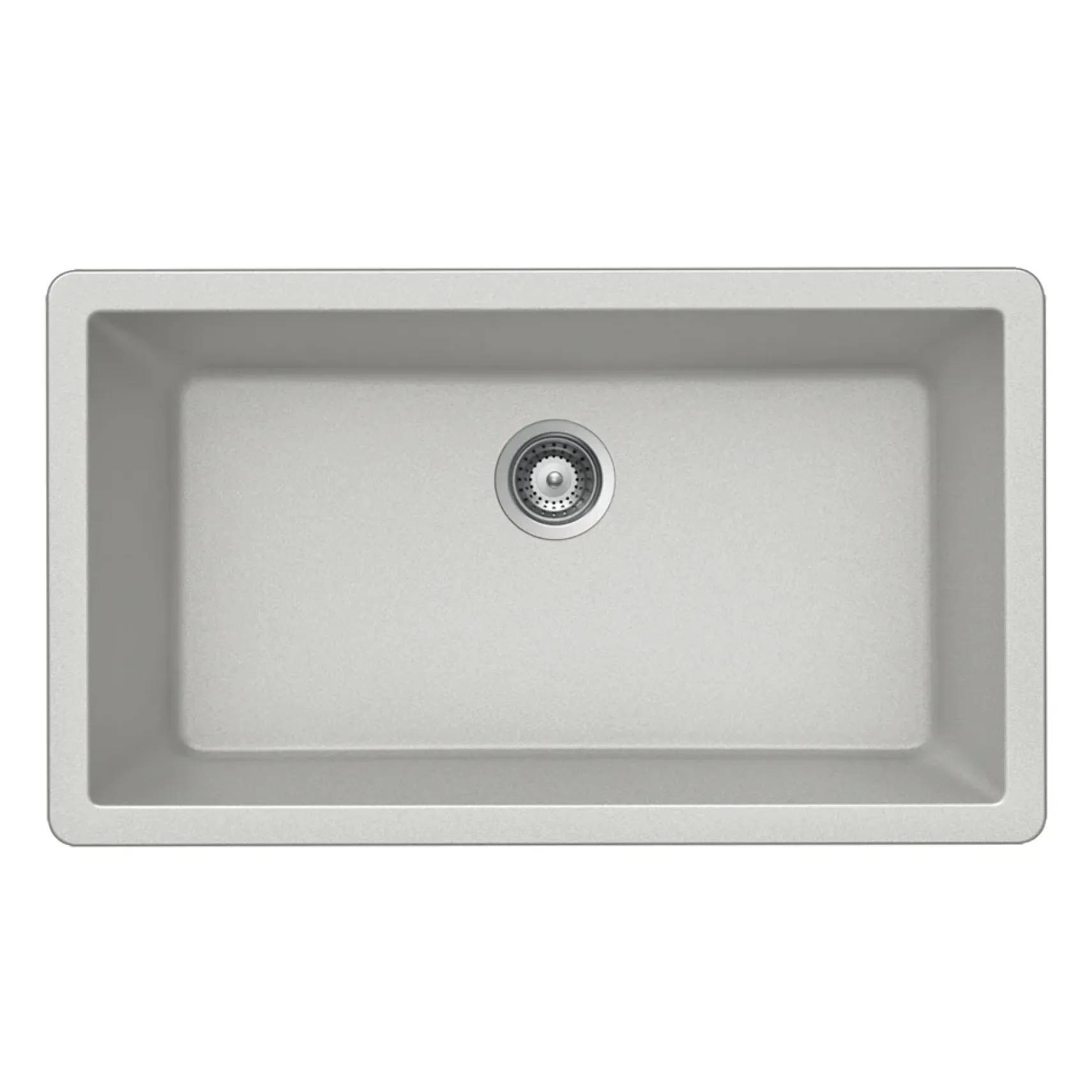 Houzer Quartztone 33 inch Thunder Granite Composite Undermount Single Bowl Kitchen Sink - V-100U THUNDER