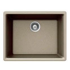 Houzer Quartztone 18" Undermount Granite Kitchen Sink, Taupe, G-100U Taupe