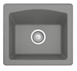Karran 18" Quartz Bar/Prep Sink, Grey, QX-680-GR