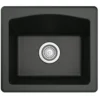 Karran 18" Quartz Bar/Prep Sink, Black, QX-680-BL
