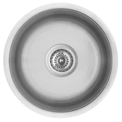 Karran 15" Round Stainless Steel Bar/Prep Sink, 18 Gauge, U-1414