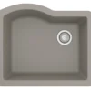 Karran 24" Undermount Quartz Composite Kitchen Sink, Concrete, QU-671-CN