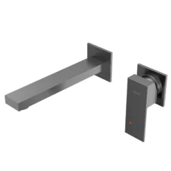 Karran Alberton 1.5 GPM Single Lever Handle Lead-free Brass ADA Bathroom Faucet, Wall Mounted, Stainless Steel, KBF620SS