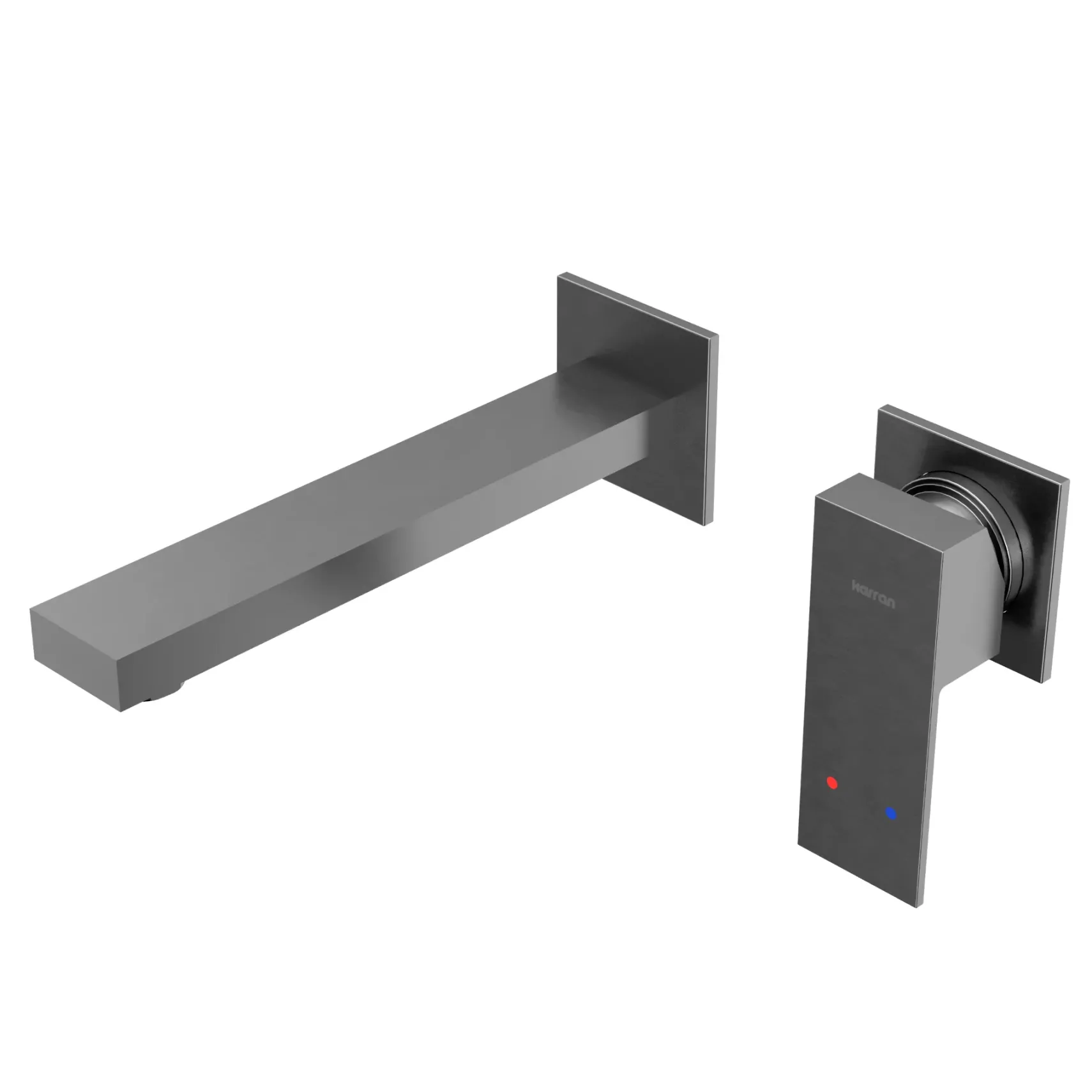Karran Alberton 1.5 GPM Single Lever Handle Lead-free Brass ADA Bathroom Faucet, Wall Mounted, Stainless Steel, KBF620SS