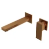 Karran Alberton 1.5 GPM Single Lever Handle Lead-free Brass ADA Bathroom Faucet, Wall Mounted, Brushed Copper, KBF620BC