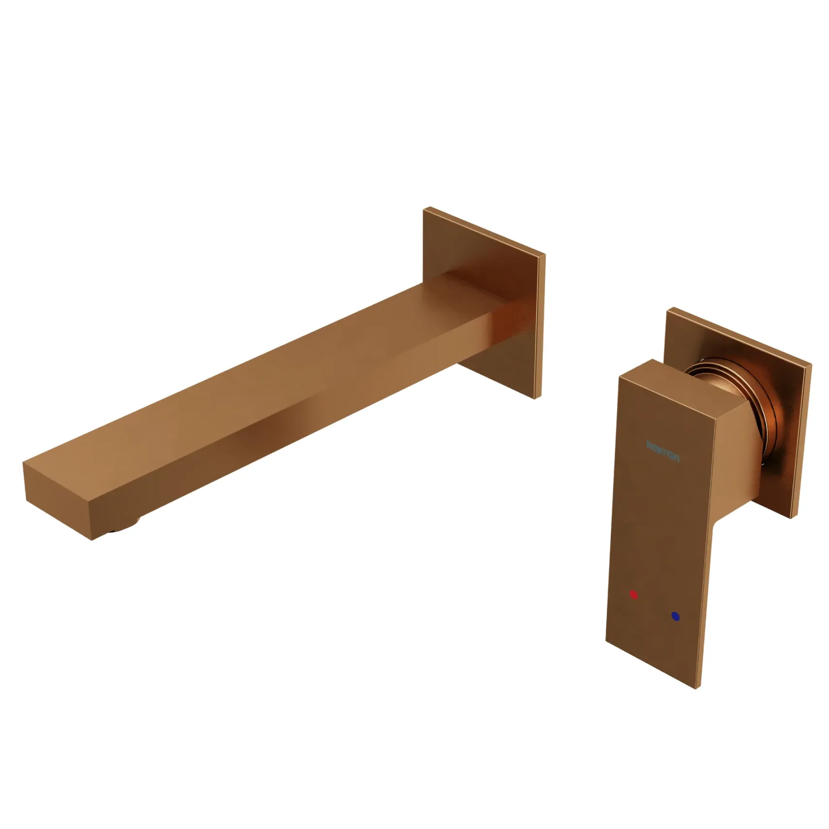 Karran Alberton 1.5 GPM Single Lever Handle Lead-free Brass ADA Bathroom Faucet, Wall Mounted, Brushed Copper, KBF620BC
