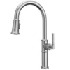 Karran Brampton 1.8 GPM Single Lever Handle Lead-free Brass ADA Kitchen Faucet, Pull-Down, Stainless Steel, KKF365SS