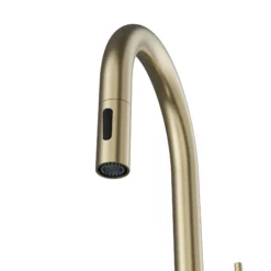 Karran Brynford 1.8 GPM Single Lever Lead-free Brass ADA Kitchen Faucet, Pull-Down, Spot-Free Champagne Bronze, KKF730SFCB