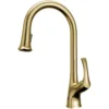 Karran Chantilly 1.8 GPM Single Lever Handle Lead-free Brass ADA Touchless Kitchen Faucet, Pull-Down, Brushed Gold, KKF375BG