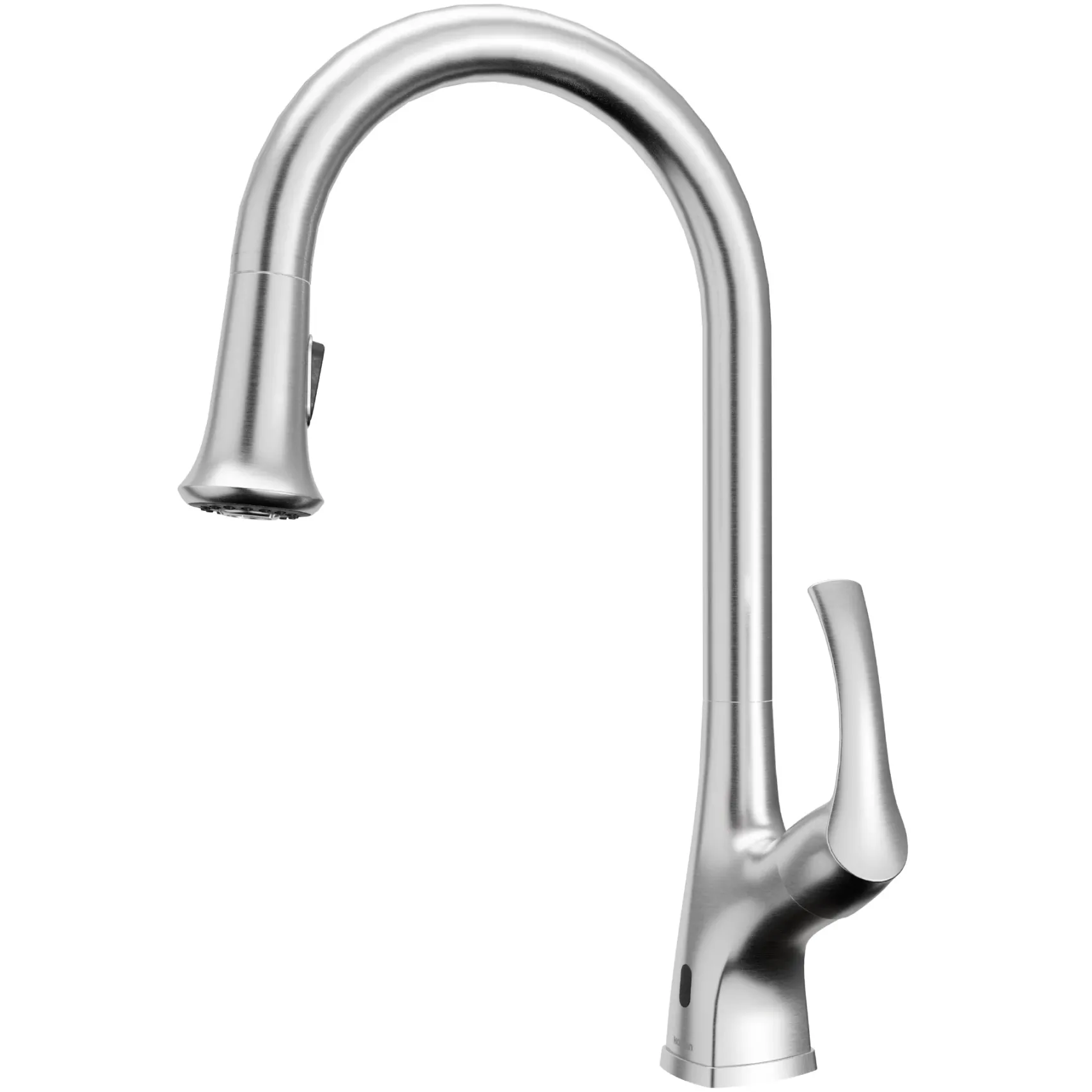 Karran Chantilly 1.8 GPM Single Lever Handle Lead-free Brass ADA Touchless Kitchen Faucet, Pull-Down, Stainless Steel, KKF375SS