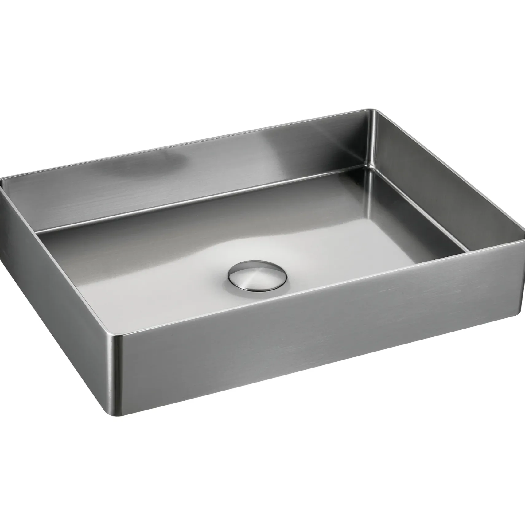 Karran Cinox 15.75" x 23.625" Rectangular Vessel Stainless Steel Bathroom Sink, 16 Gauge, CCV600SS