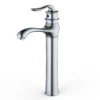 Karran Dartford 1.2 GPM Single Lever Handle Lead-free Brass ADA Bathroom Faucet, Vessel, Stainless Steel, KBF432SS