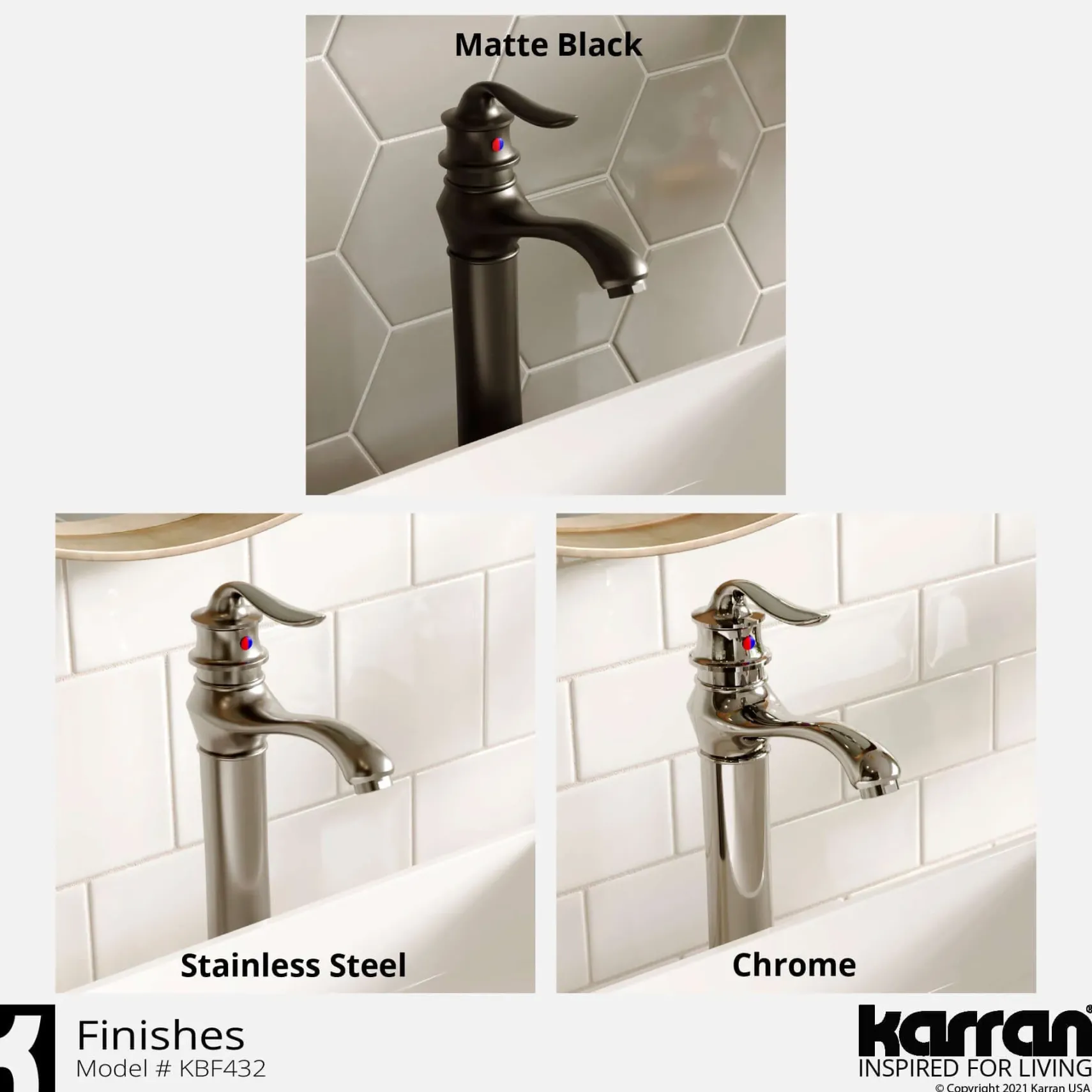 Karran Dartford 1.2 GPM Single Lever Handle Lead-free Brass ADA Bathroom Faucet, Vessel, Matte Black, KBF432MB