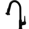Karran Dockton 1.8 GPM Single Lever Handle Lead-free Brass ADA Kitchen Faucet, Pull-Down Kitchen, Matte Black, KKF250MB