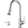 Karran Dockton 1.8 GPM Single Lever Handle Lead-free Brass ADA Kitchen Faucet, Pull-Down Kitchen, Stainless Steel, KKF250SD25SS