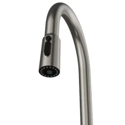 Karran Elmsworth 1.8 GPM Single Lever Lead-free Brass ADA Kitchen Faucet, Pull-Down, Spot Free Stainless Steel, KKF760SFSS
