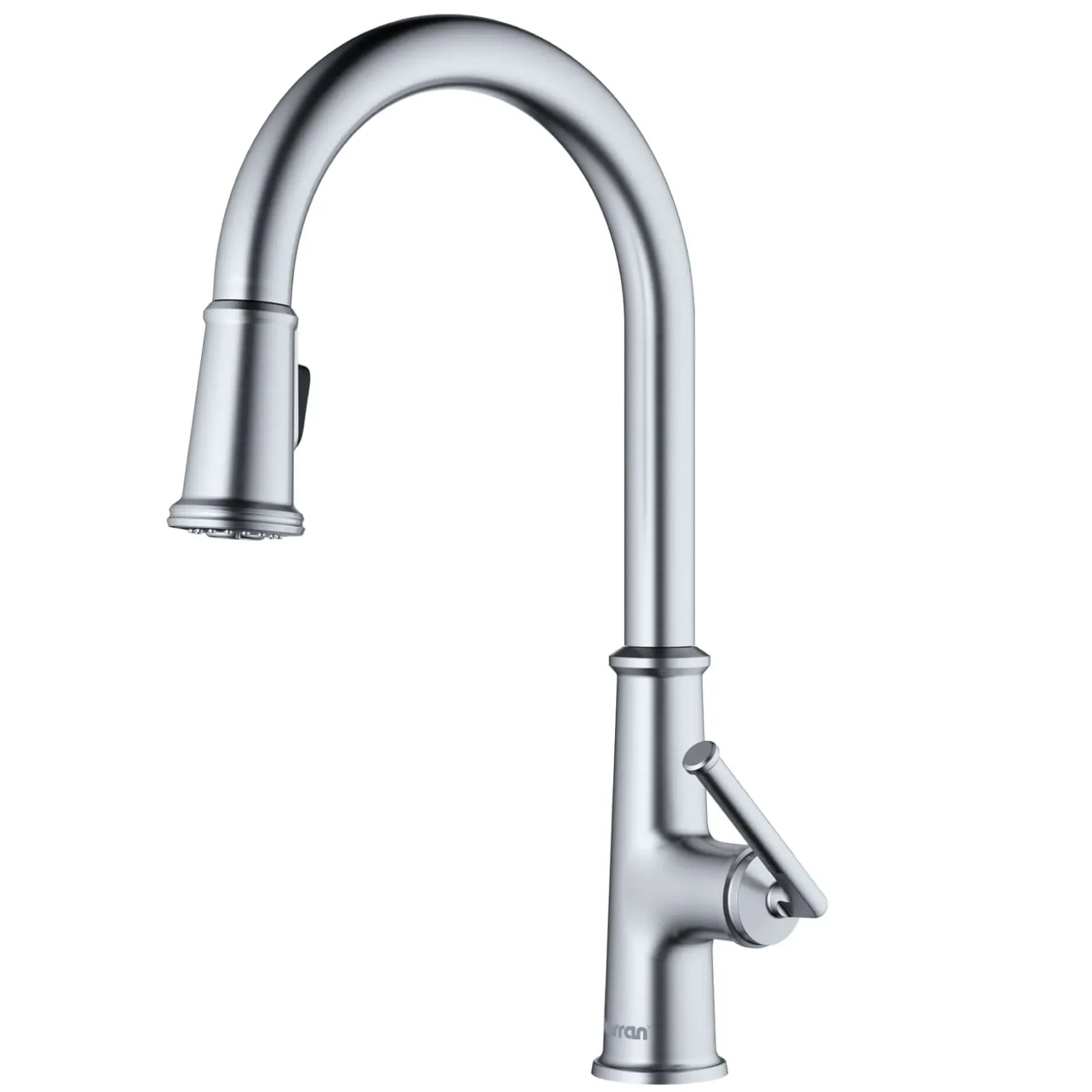 Karran Elwood 1.8 GPM Single Lever Handle Lead-free Brass ADA Kitchen Faucet, Pull-Down Kitchen, Stainless Steel, KKF330SS