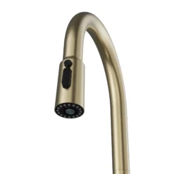 Karran Faraday 1.8 GPM Single Lever Lead-free Brass ADA Kitchen Faucet, Pull-Down, Spot-Free Champagne Bronze, KKF750SFCB