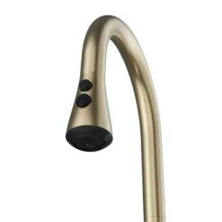 Karran Faraday 1.8 GPM Single Lever Lead-free Brass ADA Kitchen Faucet, Pull-Down, Spot-Free Champagne Bronze, KKF750SFCB