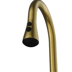 Karran Faraday 1.8 GPM Single Lever Lead-free Brass ADA Kitchen Faucet, Pull-Down, Spot-Free Brushed Gold, KKF750SFBG