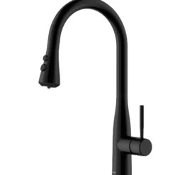 Karran Faraday 1.8 GPM Single Lever Lead-free Brass ADA Kitchen Faucet, Pull-Down, Matte Black, KKF750MB