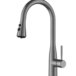 Karran Faraday 1.8 GPM Single Lever Lead-free Brass ADA Kitchen Faucet, Pull-Down, Spot-Free Gunmetal Grey, KKF750SFGG