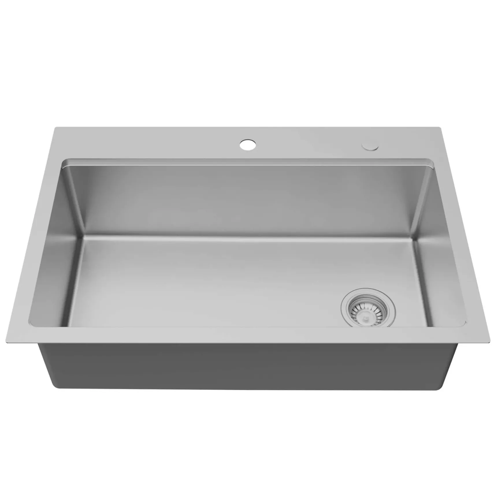 Karran Fusion 33" Drop In/Topmount Stainless Steel Workstation Kitchen Sink with Accessories, 16 Gauge, WSTMSB3333-PK1