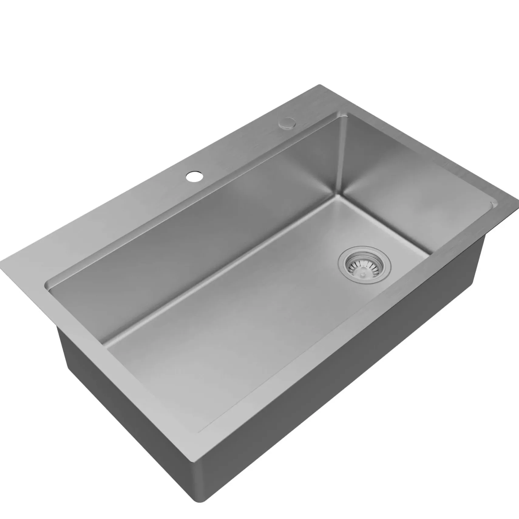 Karran Fusion 33" Drop In/Topmount Stainless Steel Workstation Kitchen Sink with Accessories, 16 Gauge, WSTMSB3333-PK1