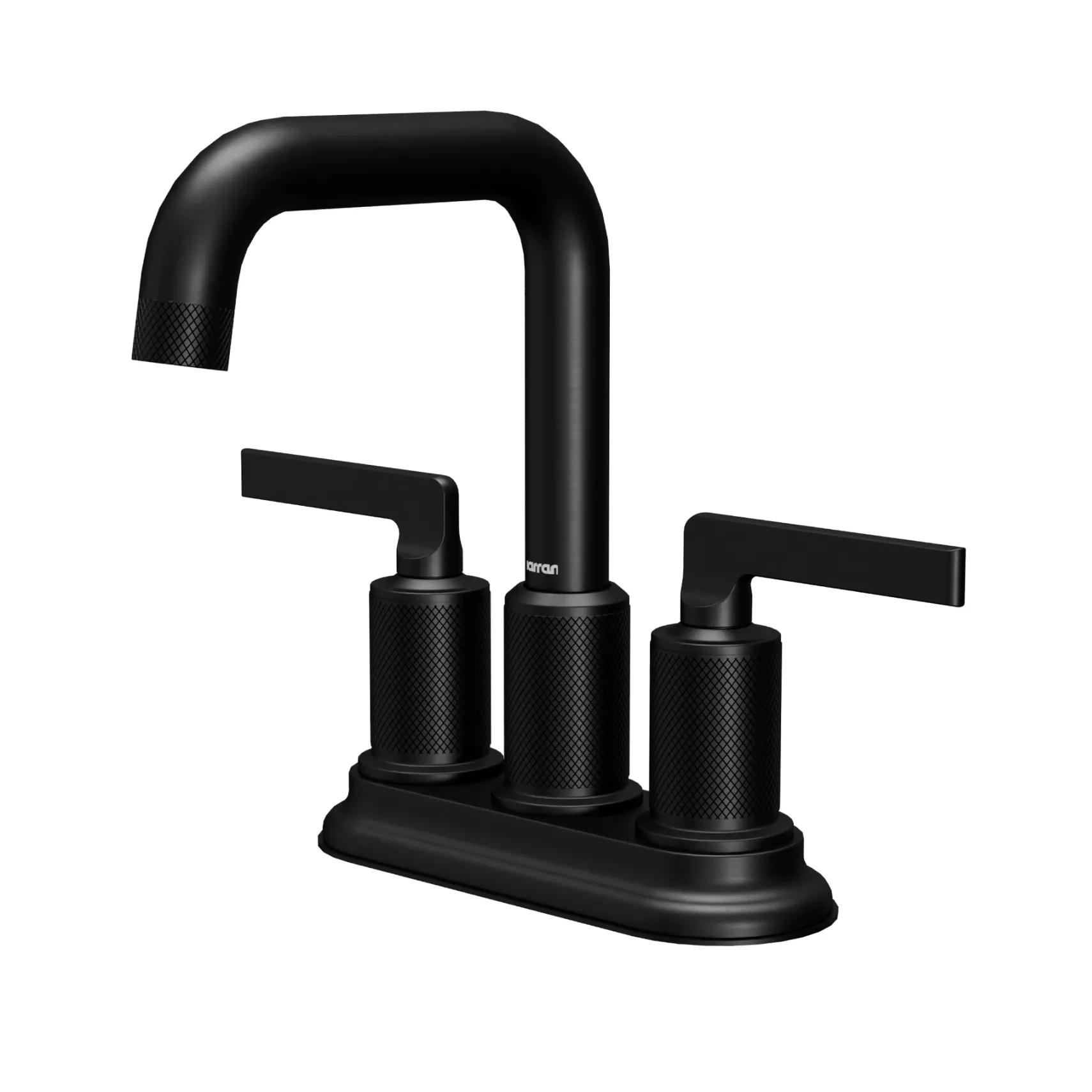 Karran Gillingham 1.2 GPM Double Lever Handle Lead-free Brass ADA Bathroom Faucet, Centerset, Matte Black, KBF536MB