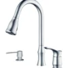 Karran Hillwood 1.8 GPM Single Lever Handle Lead-free Brass ADA Kitchen Faucet, Pull-Down Kitchen, Stainless Steel, KKF260SD25SS