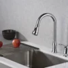 Karran Hillwood Single Lever Handle Lead-free Brass ADA Kitchen Faucet, Pull Down, Chrome, KKF260C