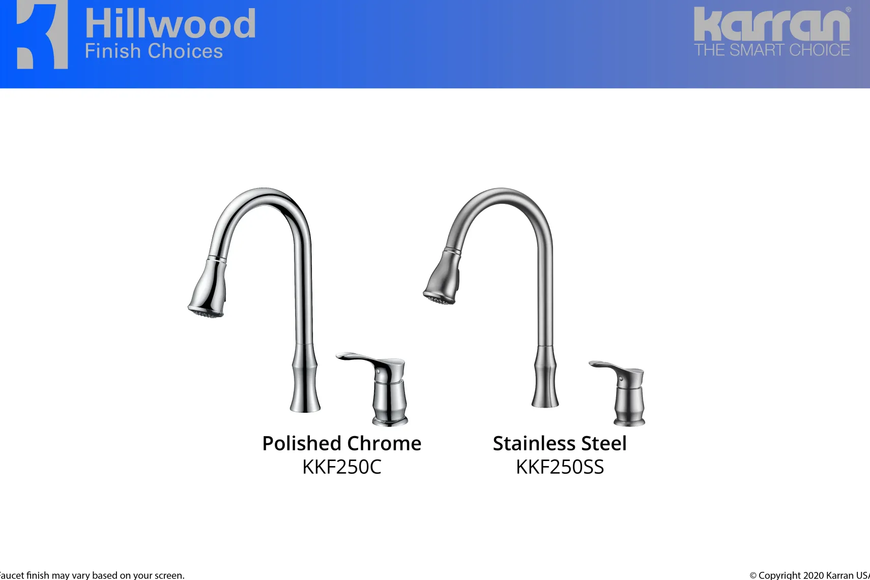 Karran Hillwood Single Lever Handle Lead-free Brass ADA Kitchen Faucet, Pull Down, Chrome, KKF260C