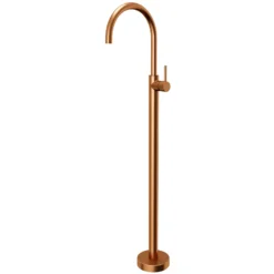 Karran Howick 1.5 GPM Single Lever Handle Lead-free Brass Bathroom Faucet, Freestanding Floor Mounted, Brushed Copper, KBF650BC