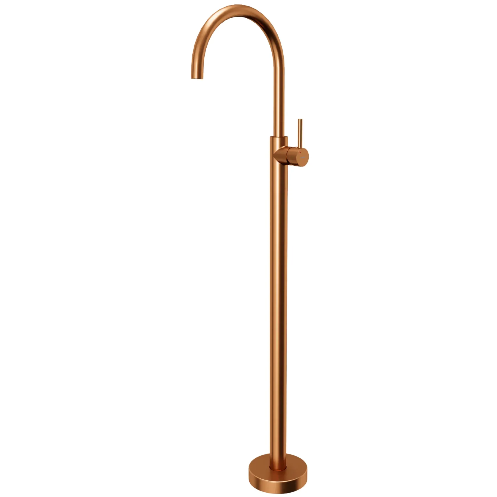 Karran Howick 1.5 GPM Single Lever Handle Lead-free Brass Bathroom Faucet, Freestanding Floor Mounted, Brushed Copper, KBF650BC