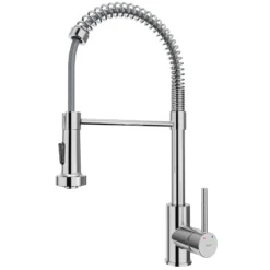 Karran Kadira 1.8 GPM Single Lever Handle Lead-free Brass ADA Kitchen Faucet, Pull-Down, Chrome, KKF225C
