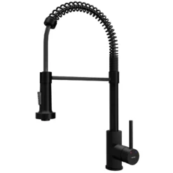 Karran Kadira 1.8 GPM Single Lever Handle Lead-free Brass ADA Kitchen Faucet, Pull-Down, Matte Black, KKF225MB