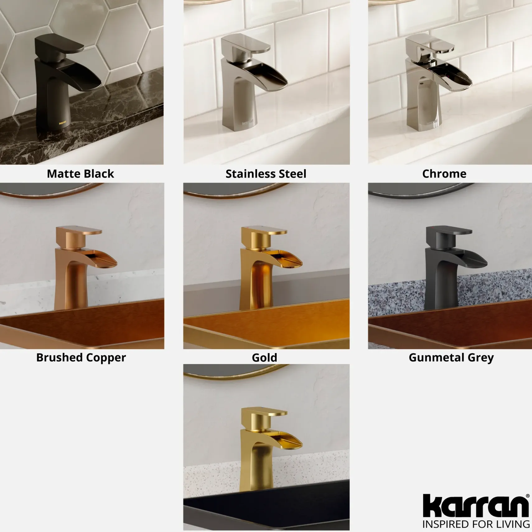 Karran Kassel 1.2 GPM Single Lever Handle Lead-free Brass ADA Bathroom Faucet, Basin, Brushed Copper, KBF440BC