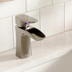 Karran Kassel 1.2 GPM Single Lever Handle Lead-free Brass ADA Bathroom Faucet, Basin, Stainless Steel, KBF440SS